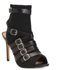 Nicole Miller High Heeled Peep Toe Boot